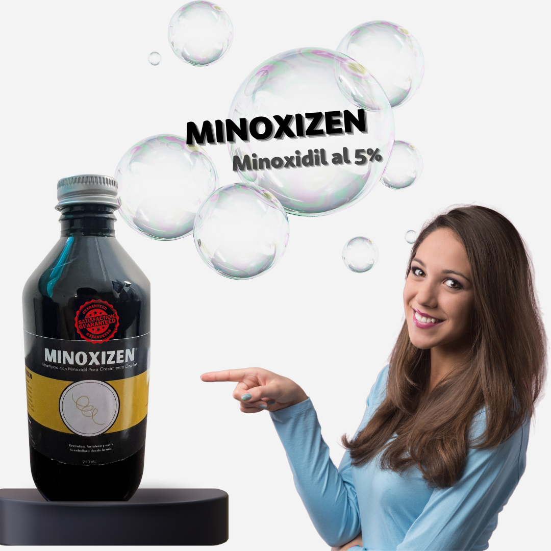 Minoxizen - Shampoo con Minoxidil, Biotina & Bergamota