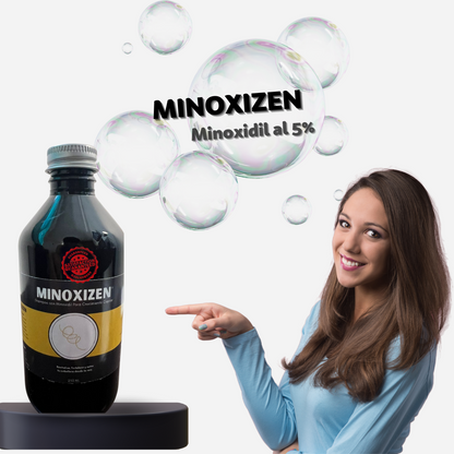 Minoxizen - Shampoo con Minoxidil, Biotina & Bergamota